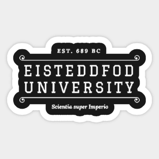 Eisteddfod University Logo Sticker